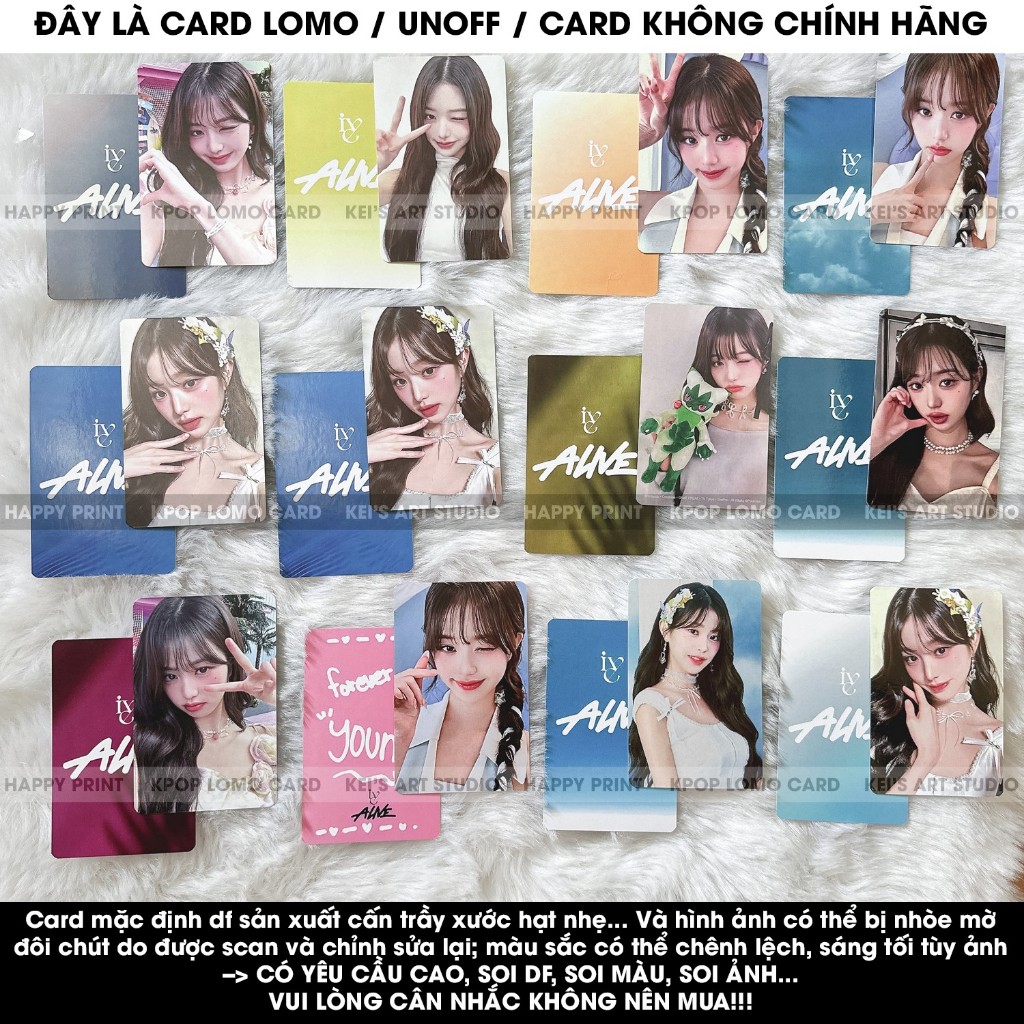 [CARD LOMO MUA 3 TẶNG 1] WONYOUNG ALIVE photocard, card thẻ ảnh thần tượng WY wony pokemon