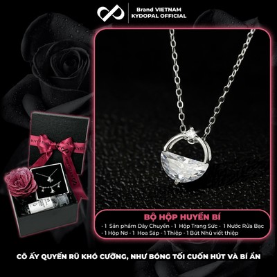 [HCM Hỏa Tốc] Dây chuyền bạc nữ KYDOPAL cá tính vòng cổ mặt biển nước lóng lánh trang 925 cao cấp - PAL9B11C12