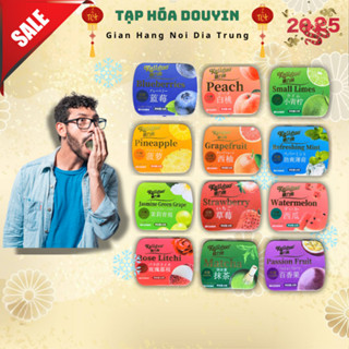 [Sẵn Hàng] Kẹo ngậm thơm miệng Keliguo Không Đường vị hoa quả mát lạnh loại VIÊN TO CANDY_taphoadouyin
