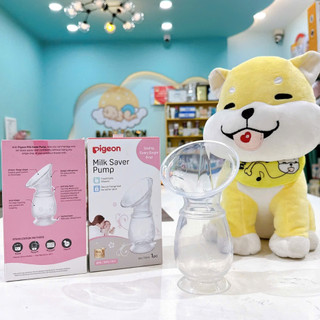  Cốc Hứng Sữa Silicon PIGEON CM BEAR   MOLLI cốc  phễu hút sữa cho mẹ 