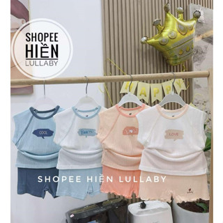 [Lullaby/ Chính Hãng] Bộ quần áo cộc tay Lullaby chất bambo cho bé trai, bé gái