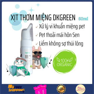  Ecopets Xịt Thơm Miệng Với Tinh Chất Trà Xanh Giúp Thơm Miệng Giảm Mùi Hôi Cho Chó Mèo Chai 60ml 