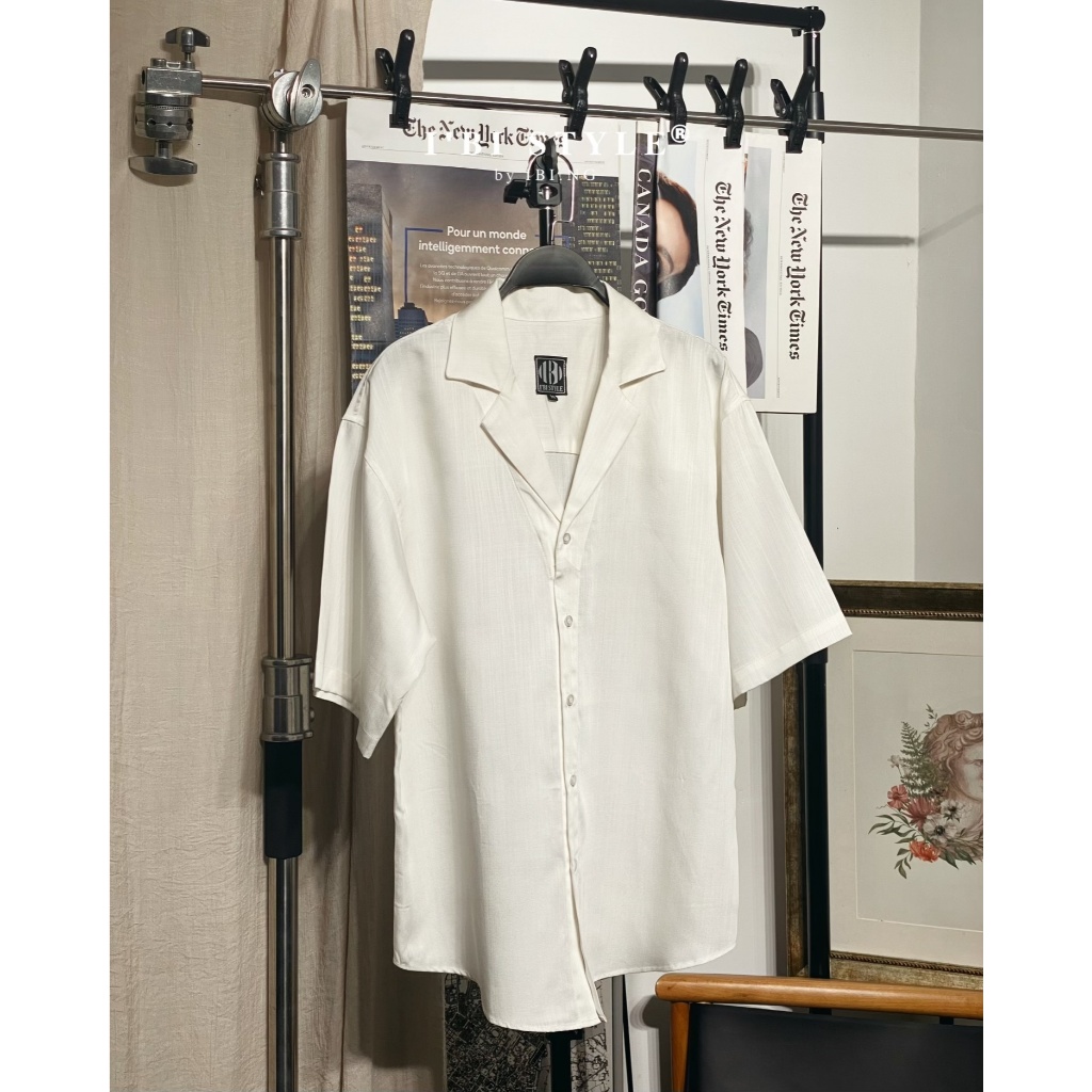 Áo Sơ Mi Cuban Trắng