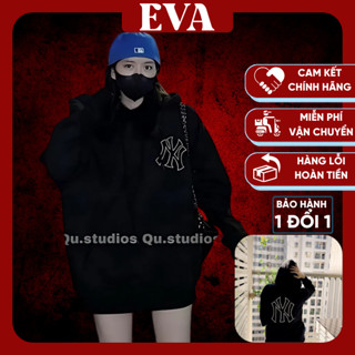 Áo hoodie NY chính hãng chất nỉ bông dày dặn chuẩn form nam nữ unisex cao cấp form rộng oversize