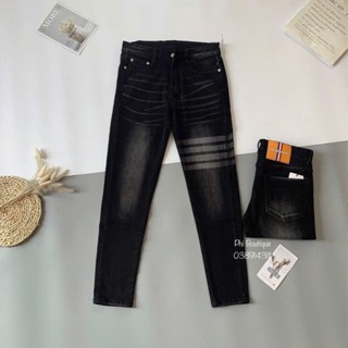 Quần Jean Ống Rộng,Quần Xuông Boy Phố Unisex Nam Nữ Màu Xám Đen Grey Wash Chất Vải Dày Co Gian Mẫu Mới