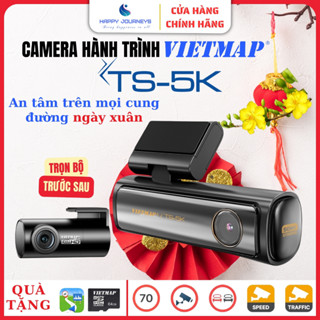 Cam hành trình Vietmap TS-5K ghi hình Ultra 4K, ADAS hỗ trợ lái xe an toàn