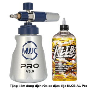 Bình phun tạo bọt tuyết MJJC Foam Cannon PRO 3 thép không rỉ New 2025 - Dung tích 1300ml