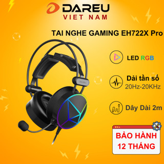 Tai nghe Dareu EH722X Pro (LED RGB / giả lập 7.1) Chính Hãng