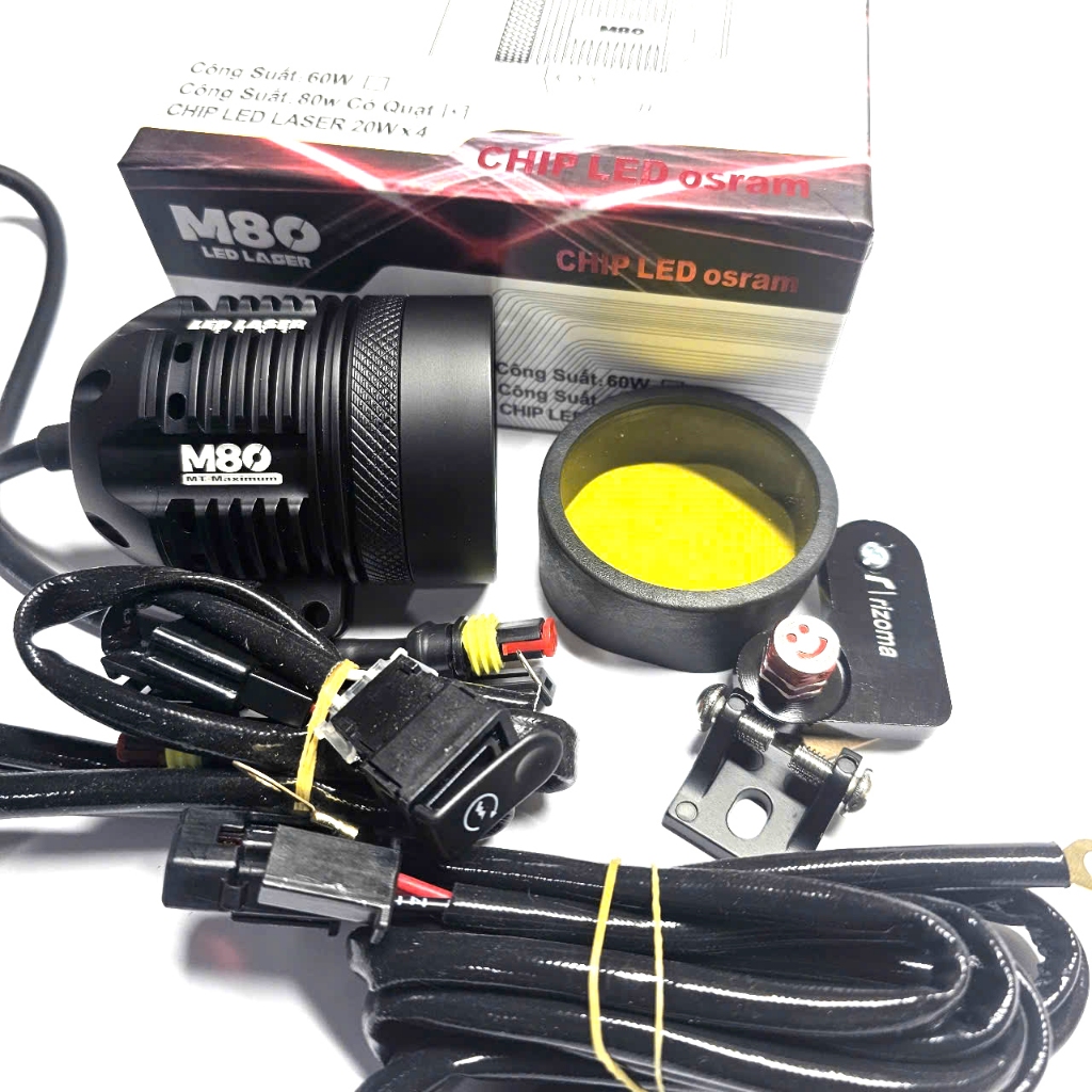 TRỢ SÁNG M80 CHÍP LED OSRAM có QUẠT TẢN NHIỆT CÔNG SUẤT 80W BẢO HÀNH 2 NĂM