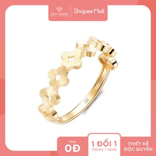 Nhẫn Nữ Họa Tiết Kim Tiền Lấp Lánh NZ020 Vàng 10k Huy Thanh Jewelry