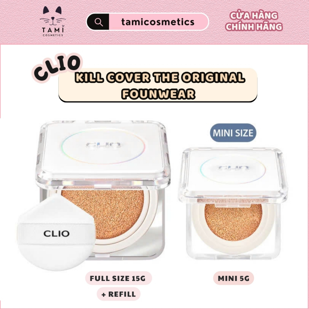 (THE ORIGINAL) Phấn Nước Clio Kill Cover The Original Founwear Cushion