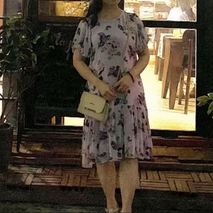 ĐẦM VOAN HOA TÍM