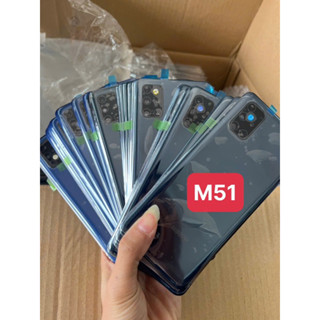 Lưng Samsung M51 đẹp liền kính camera