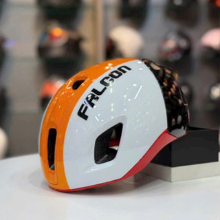    Hỏa Tốc 2H   Nón Bảo Hiểm Falcon F20 Trắng Cam Màu Mới 2025 