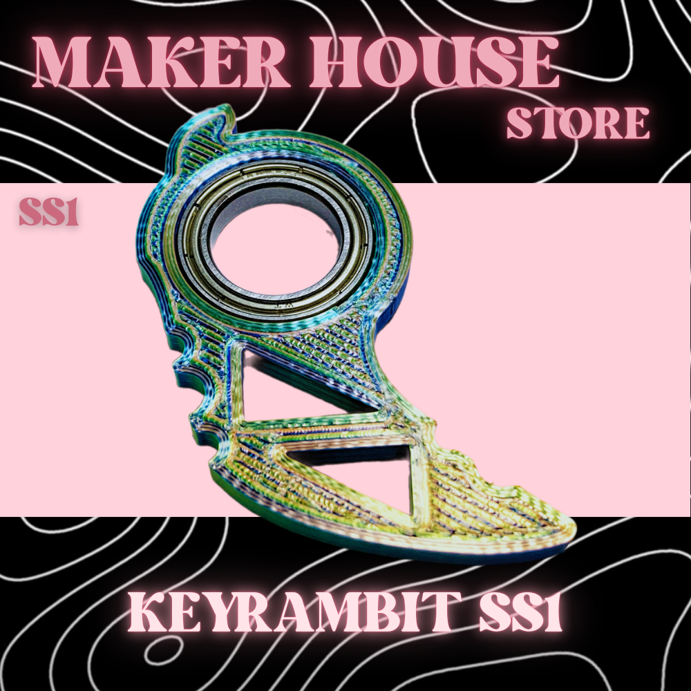 KEYRAMBIT - MÓC KHÓA XOAY - KARAMBIT - SS3 - ÁNH KIM VẢY RỒNG - PRO VERSION - VÒNG BI THÉP NHẬT