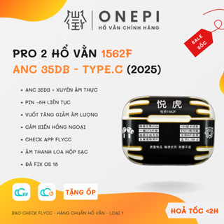 [ Pro 2 1562F ] Tai Nghe Bluetooth Hổ Vằn 1562F, Chống Ồn ANC 35DB - Xuyên Âm - Tăng Giảm Âm Lượng