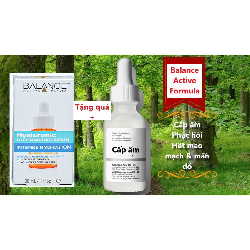Serum cấp nước cấp ẩm Balance Hyaluronic Acid 2% 30ml