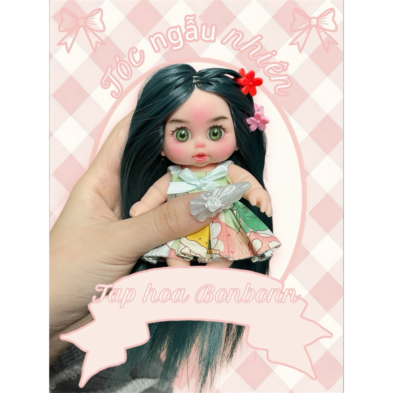 [ Búp bê ] doll 5in mặt chu TÓC NGẪU NHIÊN