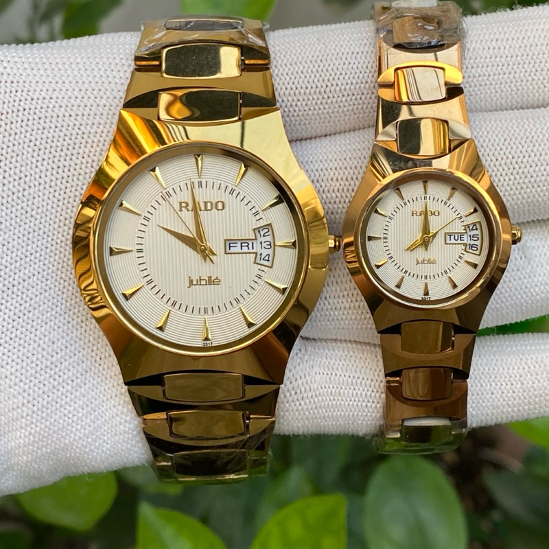 Đồng Hồ cặp R.D Nam Nữ . Vỏ đá Ceramic nguyên khối . Máy Quartz Nhật . Chống nước tốt