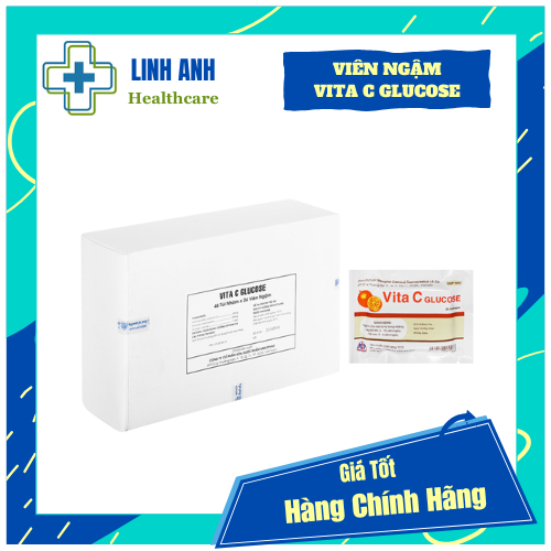 Viên ngậm vitamin C - Vita C Glucose Tăng Sức Đề Kháng (Gói 24 viên)