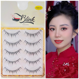 Lông mi giả, Mi gân trong BLINK 5 cặp nhiều kiểu dáng thích hợp với Make up Cô Dâu, Dự tiệc, Hoặc sử dụng hàng ngày