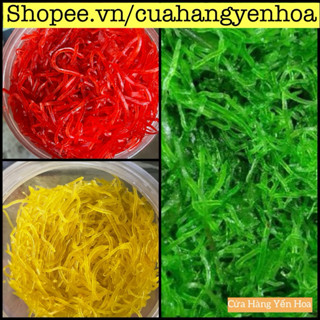 500g-1Kg Mứt Đu Đủ sợi 3 màu ( vàng - xanh - đỏ )