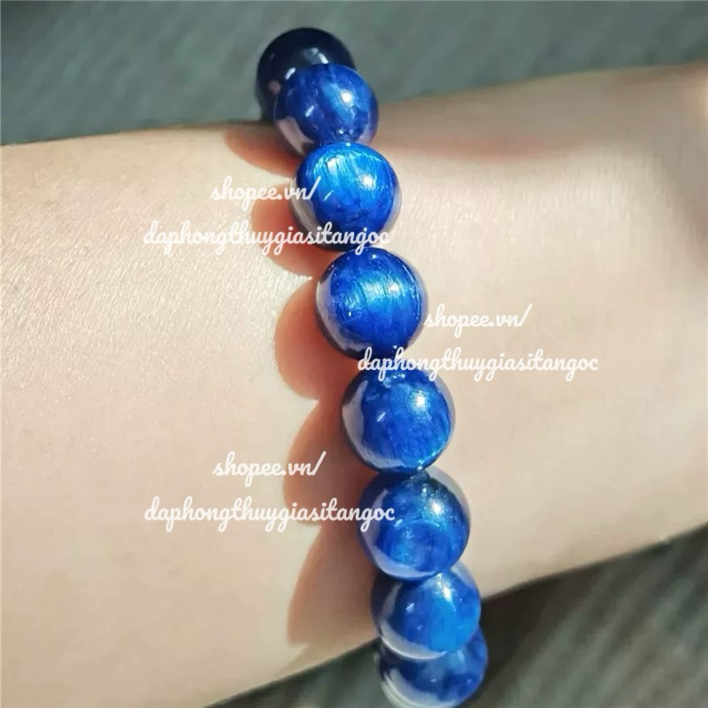 Vòng tay kian ite vip đẹp xanh sáng ánh kim 8a kiểm định