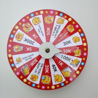 Vòng quay may mắn, vòng quay lì xì đường kính 25cm cao 7cm 16 ô