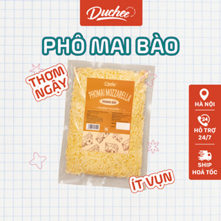 [FREESHIP] Phô Mai Bào Mozzarella Duchee, Sợi To, Ít Vụn, Kéo Sợi Dài, Thơm Ngậy Mùi Sữa