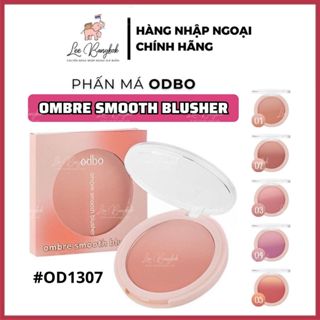 Phấn Má Odbo Ombre Smooth Blusher OD1307 Chất Bột Mịn Kết Hợp 2 Gam Màu Loang Chuyển Sắc Hoàn Hảo Thái Lan 5.5g