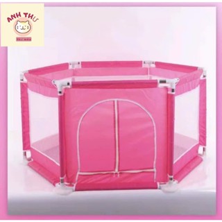    Tặng 100bóng  Quây bóng cho bé hình lục giác ,nhà banh khung inox đồ chơi - Hàng Cao Cấp 