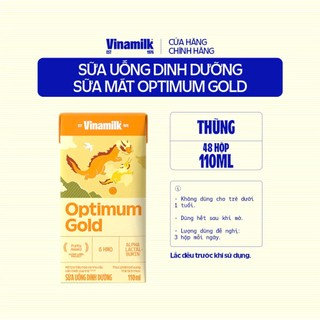 (HSD T11-2026) Thùng 48 Hộp Sữa Bột Pha Sẵn Vinamilk OPTIMUM GOLD 110ml.