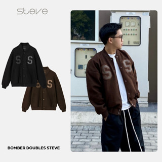 Áo khoác Bomber nam nữ DoubleS chất dạ cao cấp, áo khoác Varsity unisex cho người từ 45-85kg - MÃ AK06