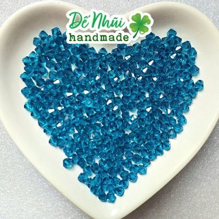 10 Hạt Pha Lê💎Cao Cấp Hình Thoi 6mm 🦗denhuihandmade🦗