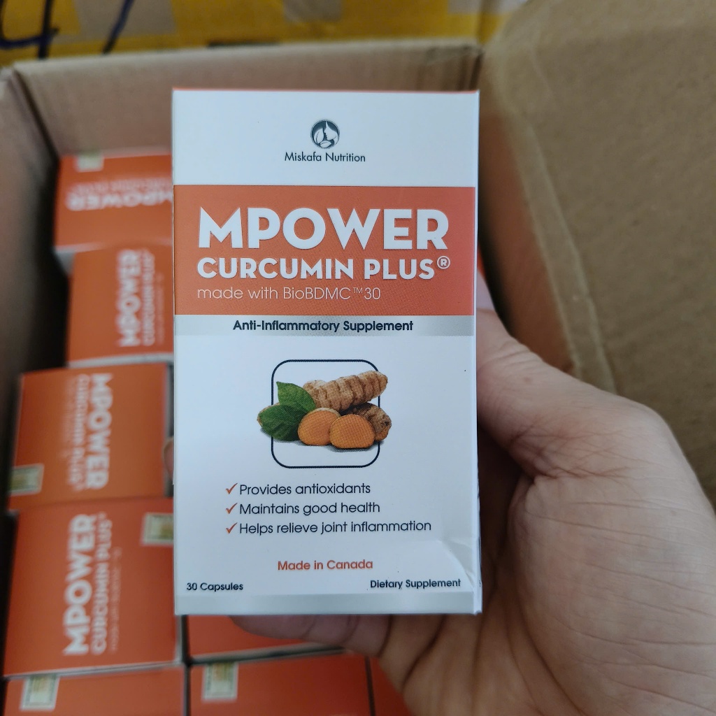Combo 10 Lọ Viên uống Curcumin Plus Mpower Chống oxy hóa vượt trội [Chính Hãng]