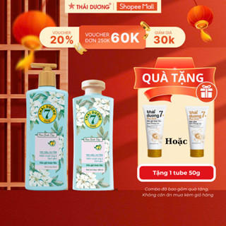 [Live Combo] Mua Dầu gội Thái Dương 7 Gold Hoa Bưởi Tây 500ml tặng 1 Tube 7 Plus Gold 50g