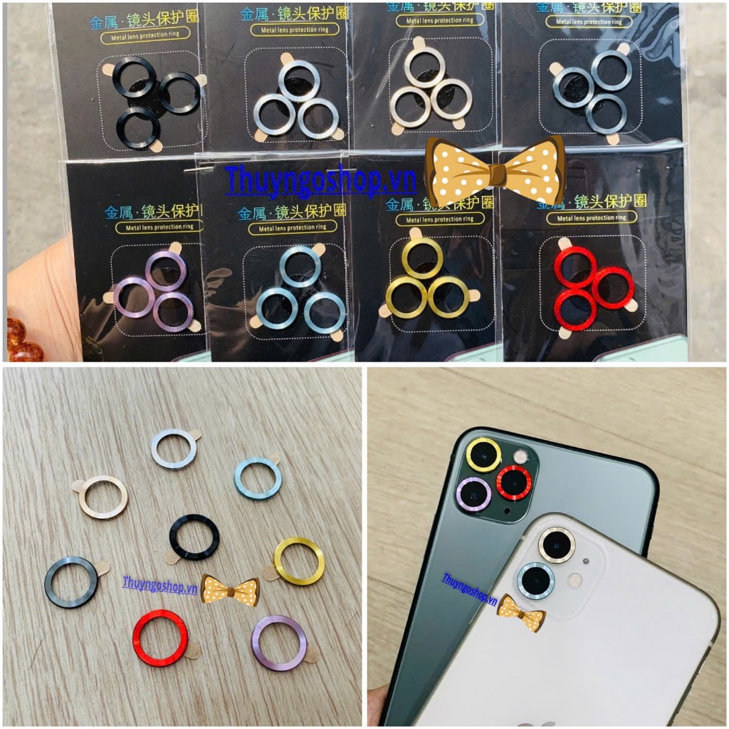 Viền nhôm camera siêu mỏng (ở giữa rỗng) iphone 11