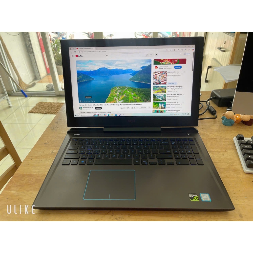 DELL GAMING G7 7588 CORE I7 8750H RAM 16G SSD 256G 15.6INCH FHD GTX 1050Ti