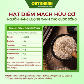 Hạt Diêm Mạch Trắng Hữu Cơ Absolute Organic Quinoa Úc Giảm Cân, Ăn Kiêng, Kiểm Soát Đường Huyết