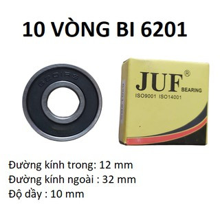10 vòng bi 6201 JUF chất lượng cao