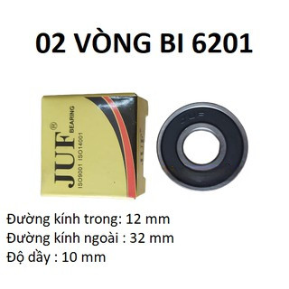 10 vòng bi 6201 JUF chất lượng cao