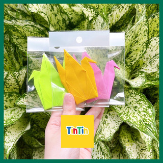 Hạc Giấy Origami Gấp Sẵn Nhiều Màu – Trang Trí Phòng, Lọ Sao, Quà Tặng