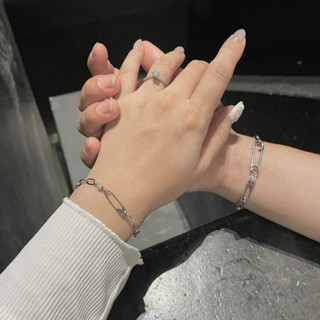 Macherie vòng tay cặp đôi mix charm | SAFETY PIN |  dây thép titan inox không đen không gỉ giá rẻ