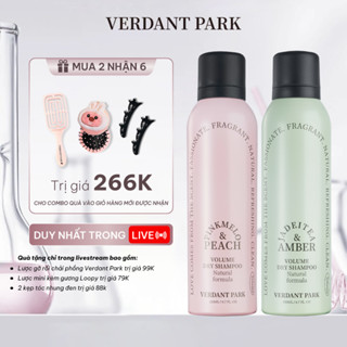 Combo 2 chai xịt khô phồng tóc VERDANT PARK 200ml dầu gội khô kiềm dầu Pinkmelo Peach Jadeitea Amber Verdantpark COMBO36