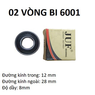 02 Vòng bi 6001 JUF chất lượng cao