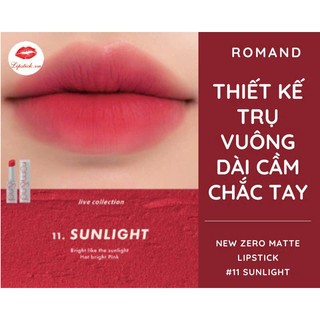 Son Romand New Zero Matte Lipstick #11Sunlight