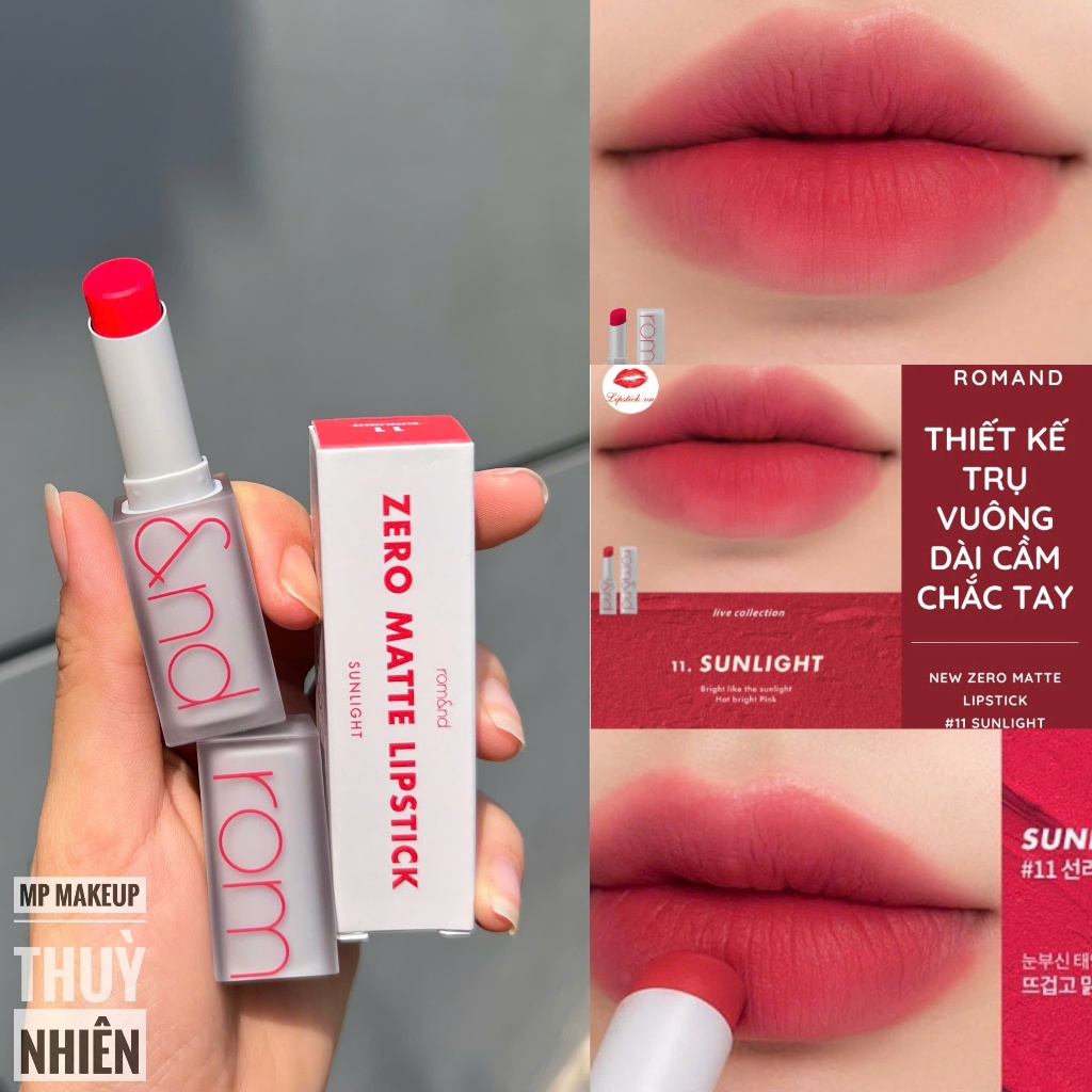 Son Romand New Zero Matte Lipstick #11Sunlight