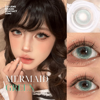 Kính áp tròng ARIEL MERMAID GREEN mắt mèo xanh ngọc Douyin lens cận 6 tháng G.DIA 14.2mm có độ (0-8) NỘI ĐỊA TRUNG