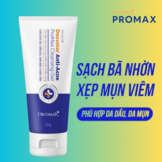 Sữa rửa mặt dạng Gel Decumar Anti-Acne ProMaxl 100g giúp Ngừa Mụn, Mờ Thâm sẹo mụn