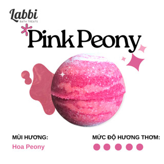 PEONY [Labbi] Bath bomb / Viên sủi bồn tắm / Bom tắm
